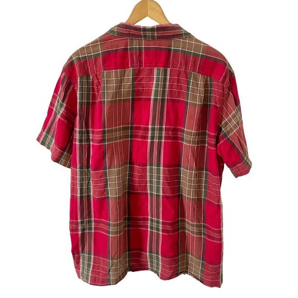 Ralph Lauren Polo Sport Red Plaid Short Sleeve Cotton Dress Shirt - Picture 2 of 7